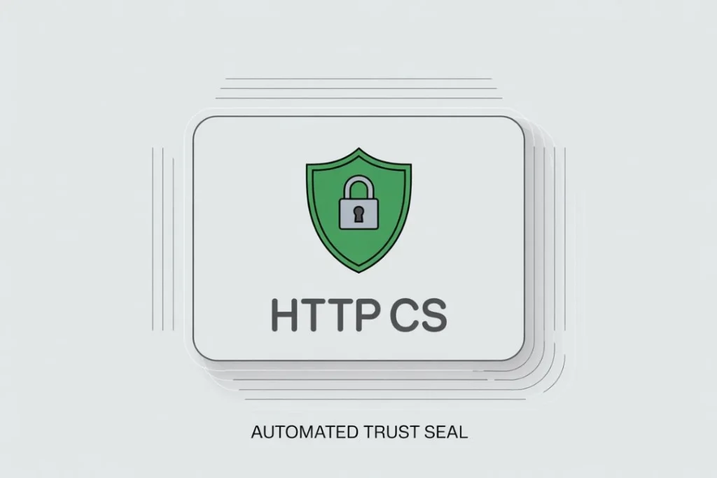 Automated Trust Seal (e.g. HTTPCS)